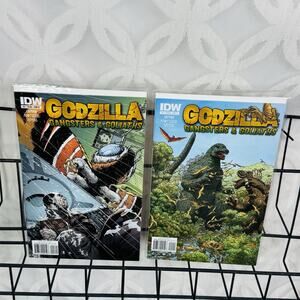 Godzilla Gangsters and Goliaths 1-2 Lot IDW Geoff Darrow‎ Cover